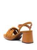 Cognac Platform Sandal