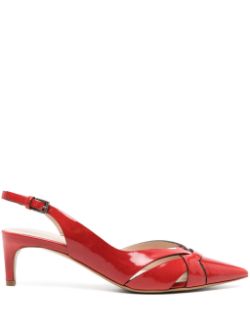 Zapato Tacón Medio Rojo