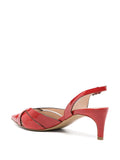 Zapato Tacón Medio Rojo
