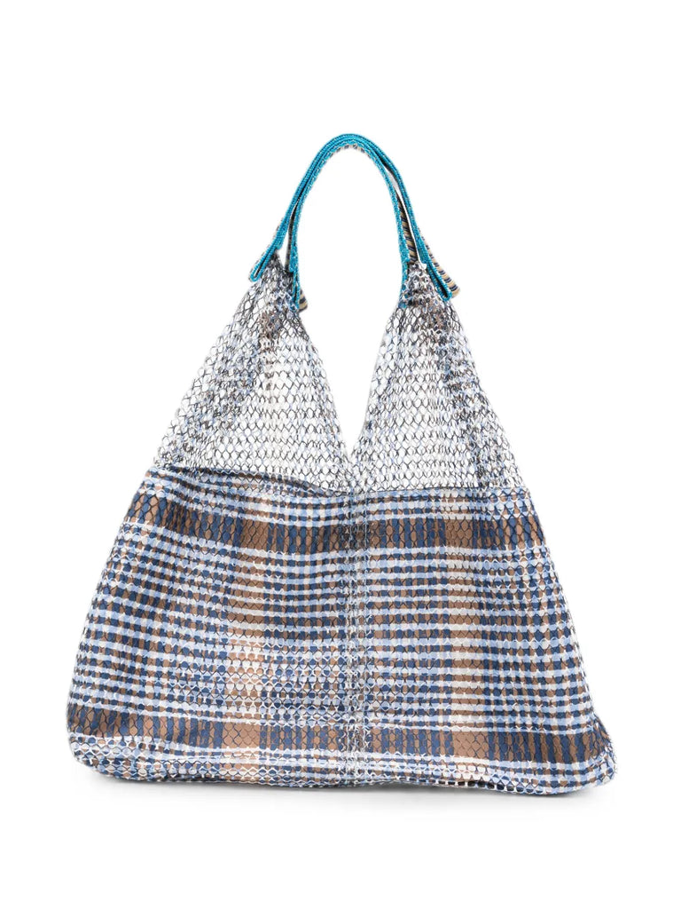 ELZIVER Bolso Pequeño Azul - Marrón - Blanco