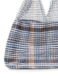 ELZIVER Bolso Pequeño Azul - Marrón - Blanco