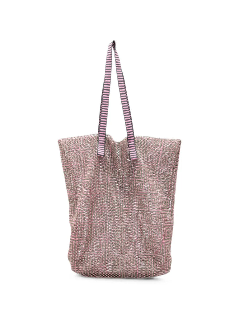 KANPUR Bolso Tote Grande Rosa & Verde