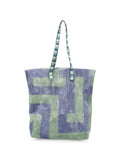 KANPUR Bolso Tote Grande Azul & Verde