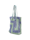 KANPUR Bolso Tote Grande Azul & Verde