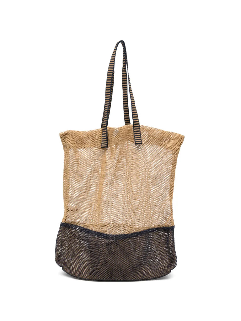 Bolso Tote Grande Navy & Camel
