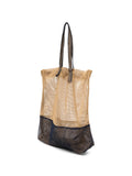Bolso Tote Grande Navy & Camel