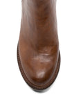 Bota Tacón Medio Cuero