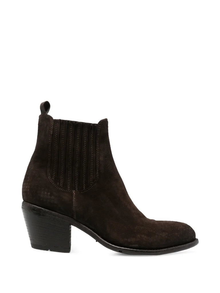 Bota Tacón Medio Marrón