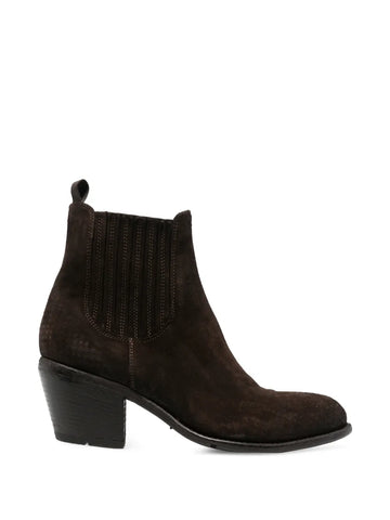Bota Tacón Medio Marrón