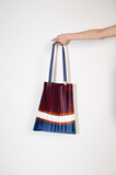 Tote Bag CHIAVARI Navy & Burgundy