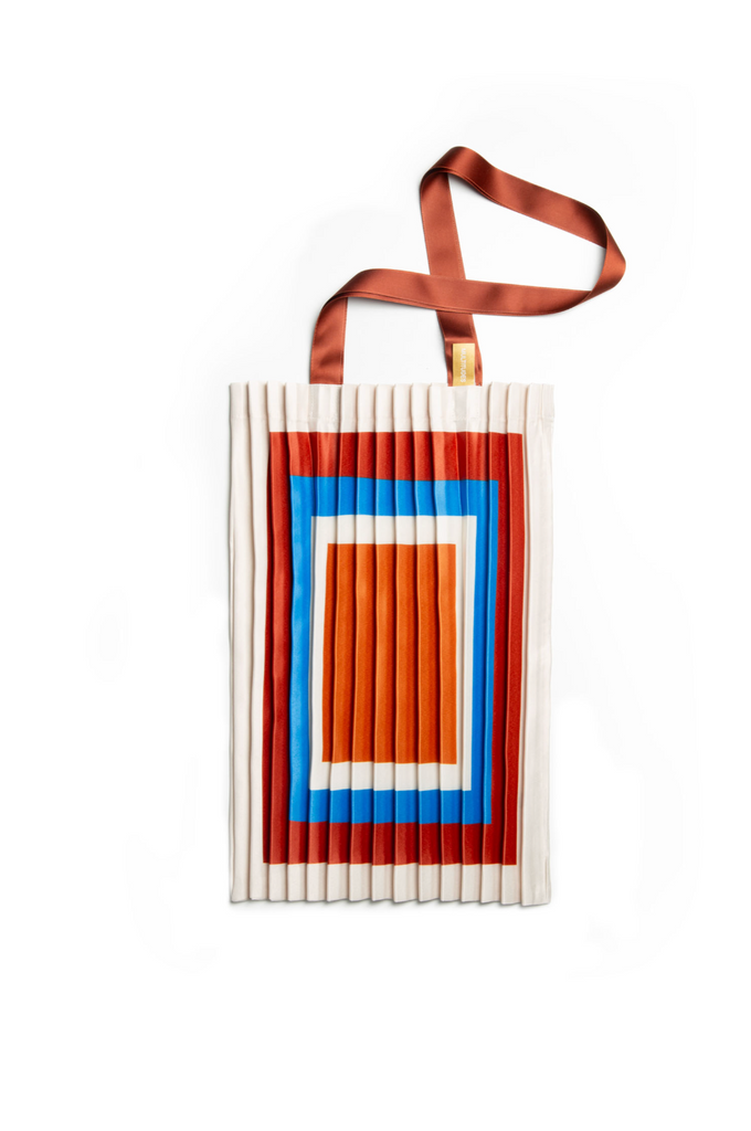 Tote Bag CERVO Terracotta & Blue