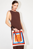 Tote Bag CERVO Terracotta & Blue