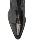 Bota Tacón Medio Negra - Metal
