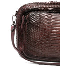 Bolso Mediano Pitón Burdeos
