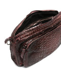 Bolso Mediano Pitón Burdeos