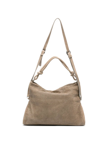 Bolso Piel Perforada - Arena