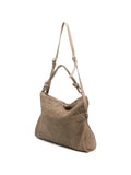 Bolso Piel Perforada - Arena