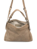 Bolso Piel Perforada - Arena