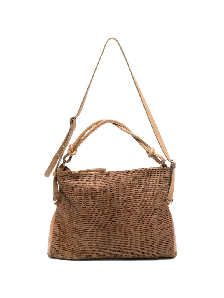 Bolso Piel Perforada - Tabaco