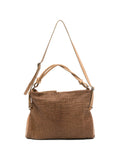 Bolso Piel Perforada - Tabaco