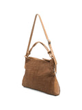Bolso Piel Perforada - Tabaco