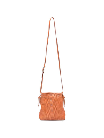 Bolso Crossbody Pitón - Coral