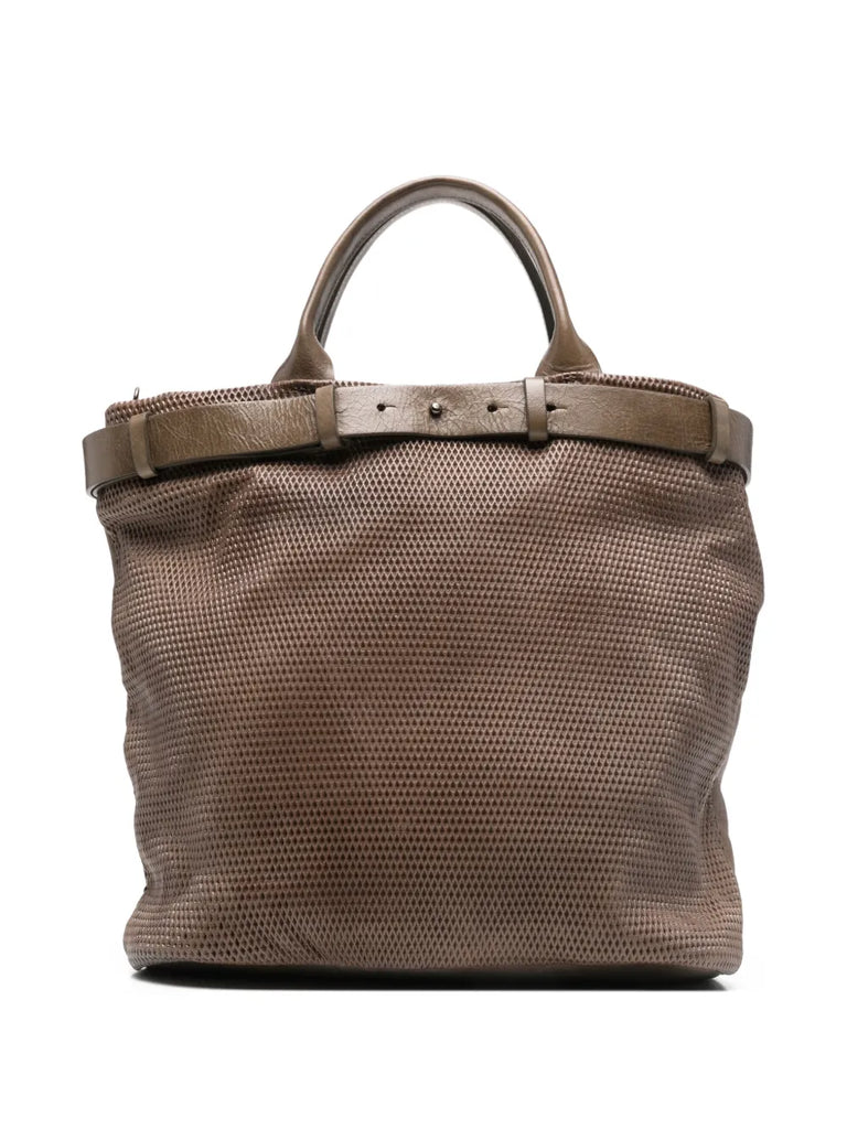 Bolso Tote Piel Perforada - Corda