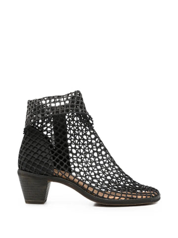 Red Medium Heel Boots