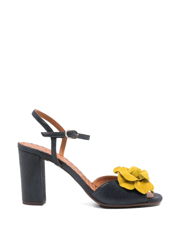 Sandalia Tacón Alto Navy - Limón