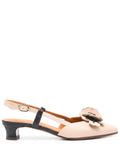 Zapato Tacón Bajo Nude - Negro