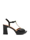 Sandalia Plataforma Negro - Crema