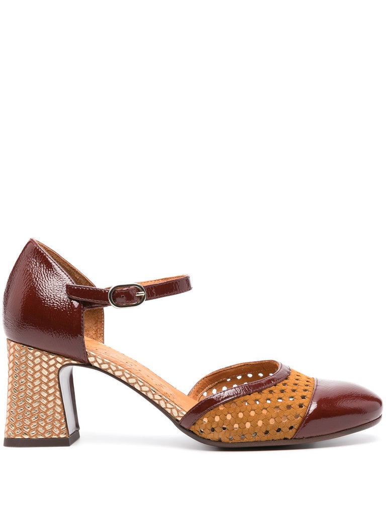 Zapato Tacón Alto Burdeos - Camel