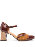 Zapato Tacón Alto Burdeos - Camel