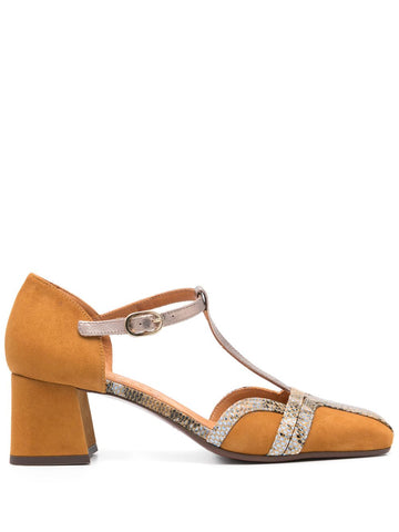 Zapato Tacón Medio Cognac