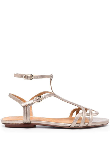 Sandalia Plana Plateado