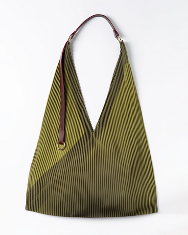 Y Bag Leather Strap AUDREY Olive