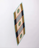 Pleated Scarf — AFRODITE, Aqua & Olive