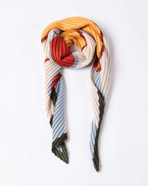 Pleated Scarf — AFRODITE, Avio & Saffron