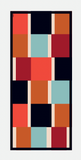 Pleated Scarf — ATENA, Baby Blue & Moka