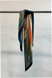 Pleated Scarf — ERA, Blue & Sage