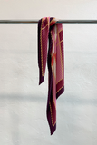 Pleated Scarf — ERA, Pink & Crimson