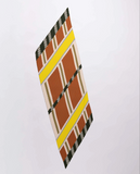 Pleated Scarf — SELENE, Beige & Bronze
