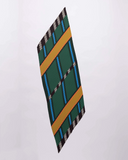 Pleated Scarf — SELENE, Black & Green