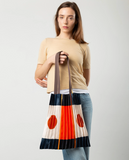 Tote Bag POZZALLO Navy & Orange