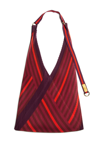 Y Bag STEFANIA Burgundy & Red