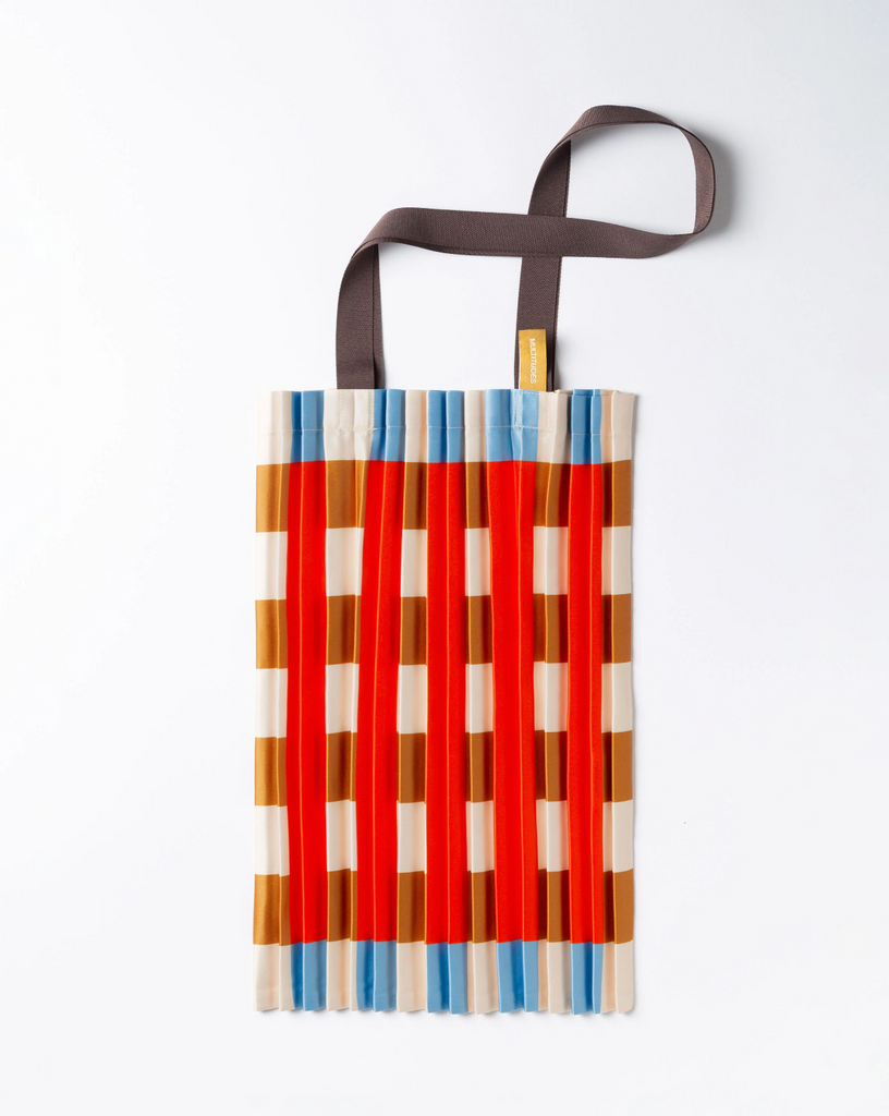 Tote Bag MARSALA Red & Sky Blue