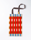 Tote Bag MARSALA Red & Sky Blue