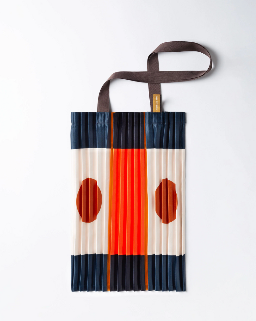 Tote Bag POZZALLO Navy & Orange