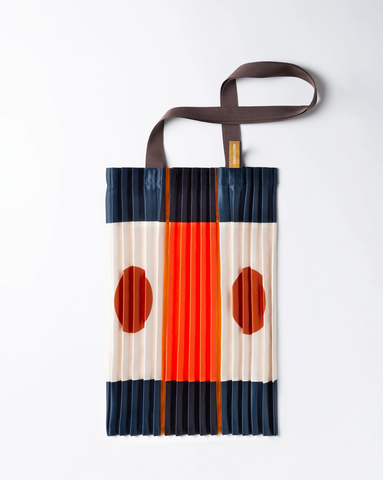 Tote Bag POZZALLO Navy & Orange