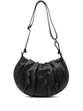 Reptile’s House H845 Nika black nappa leather shoulder bag with adjustable strap